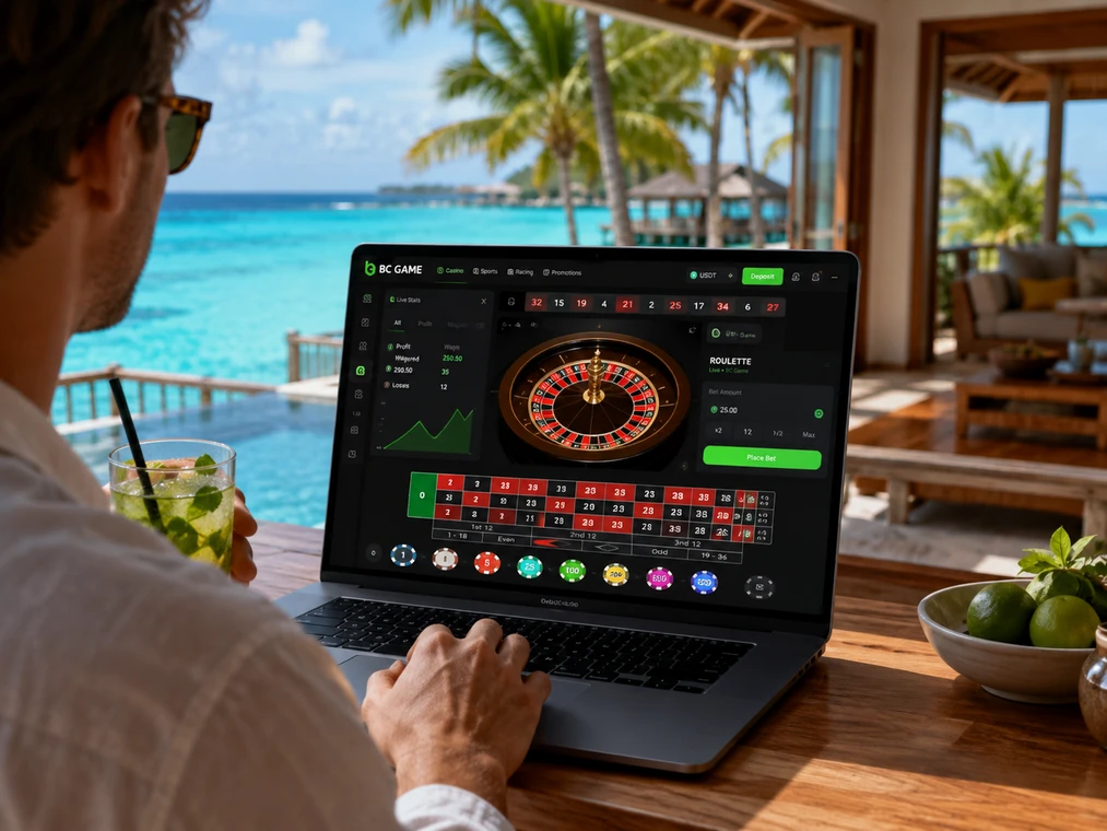 BC Game Maldives online casino game on a premium resort-style screen